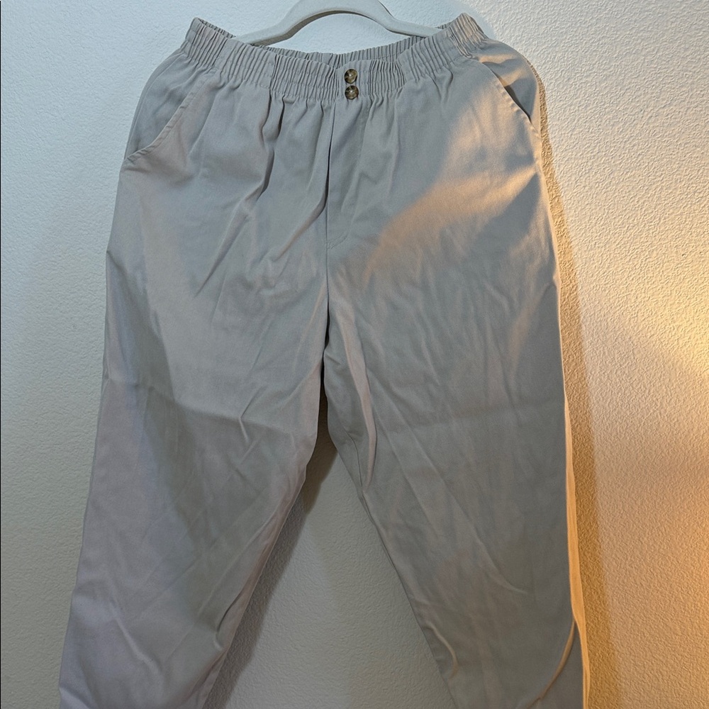 Vintage Gray Elastic Waist Pants 12 Alfani 12P